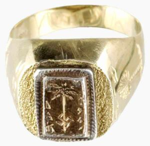 Anillo de Oro "585" de Oficial del Dak